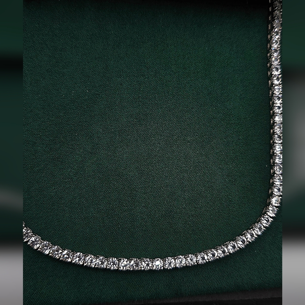 Dorsey Kate Rivière Necklace 3.75MM Lab White Sapphire 16" - Picture 8 of 9